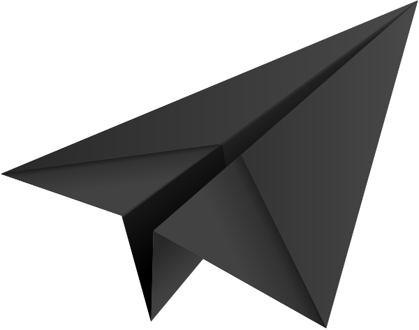 black paper plane paper aeroplane vector icon data for #31525