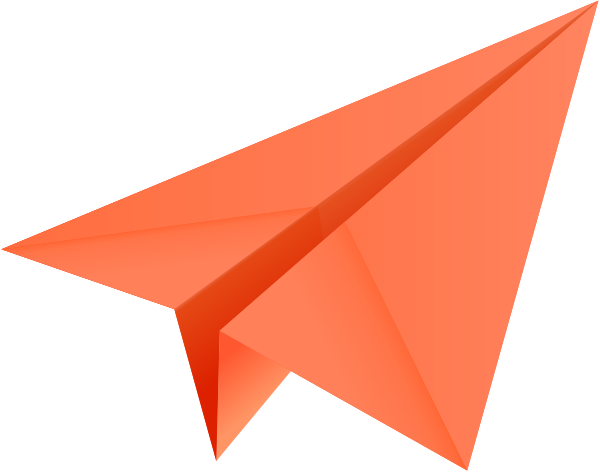 orange paper plane paper aeroplane vector icon data for #31518