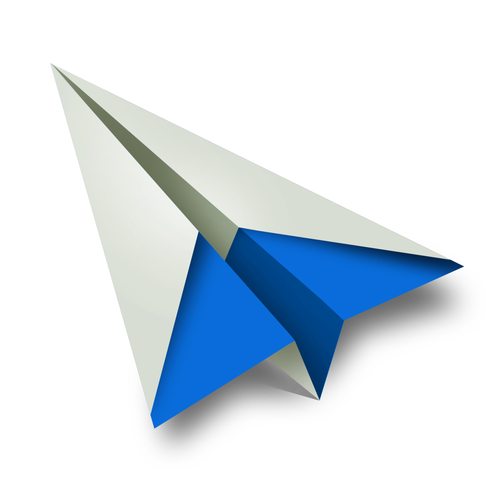 blue and white paper plane transparent png #31535