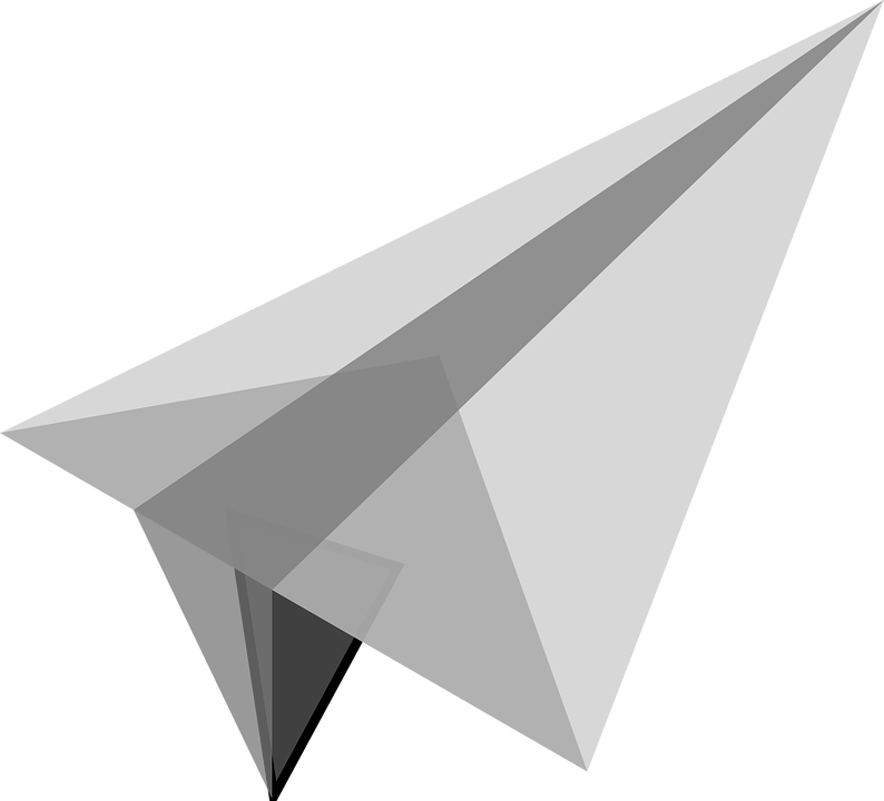 paper plane transparent background #31537