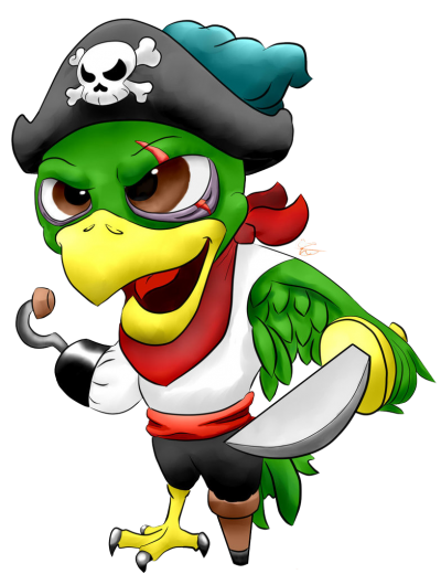 pirate parrot, parrot red cute picture #20116