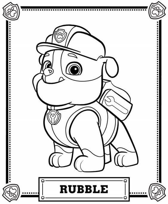 paw patrol coloring pages #2628