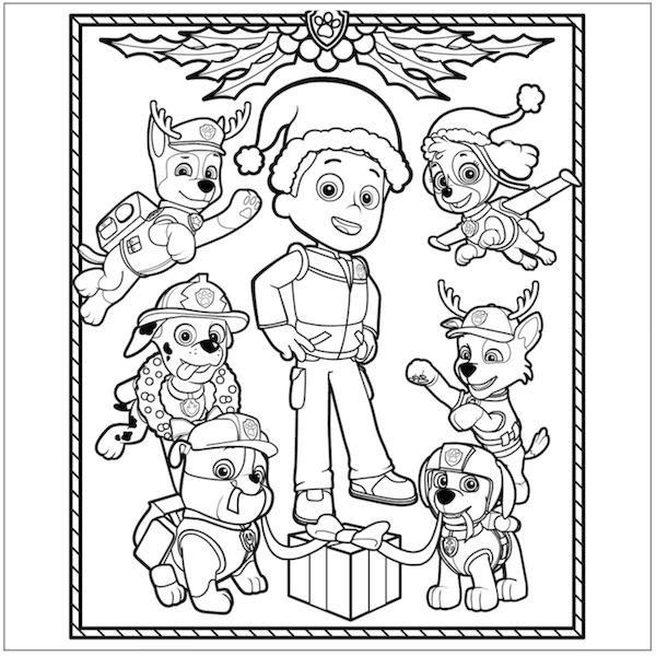 paw patrol coloring pages #2637