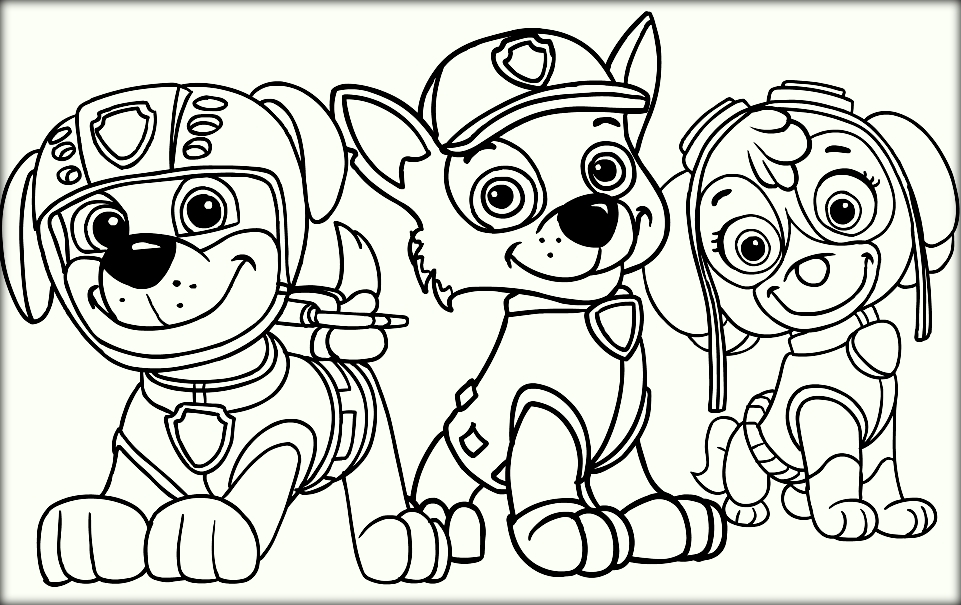 paw patrol coloring pages #2622