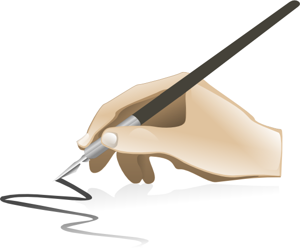 drawing hand clip art #13202
