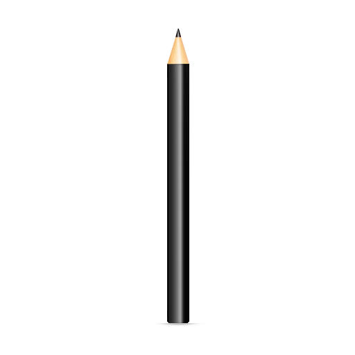 black pencil icon cosmetic iconset dooffy #16252