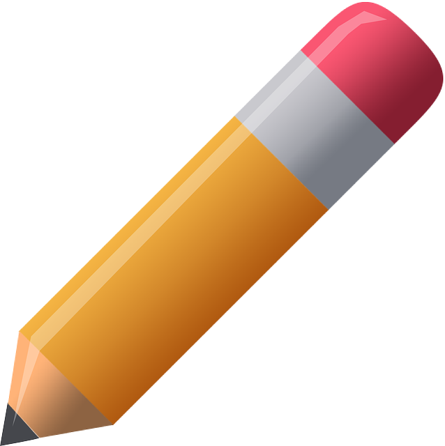 pencil pen orange vector graphic pixabay #16233