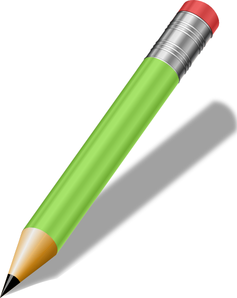 realistic pencil clip art clkerm vector clip art #16234