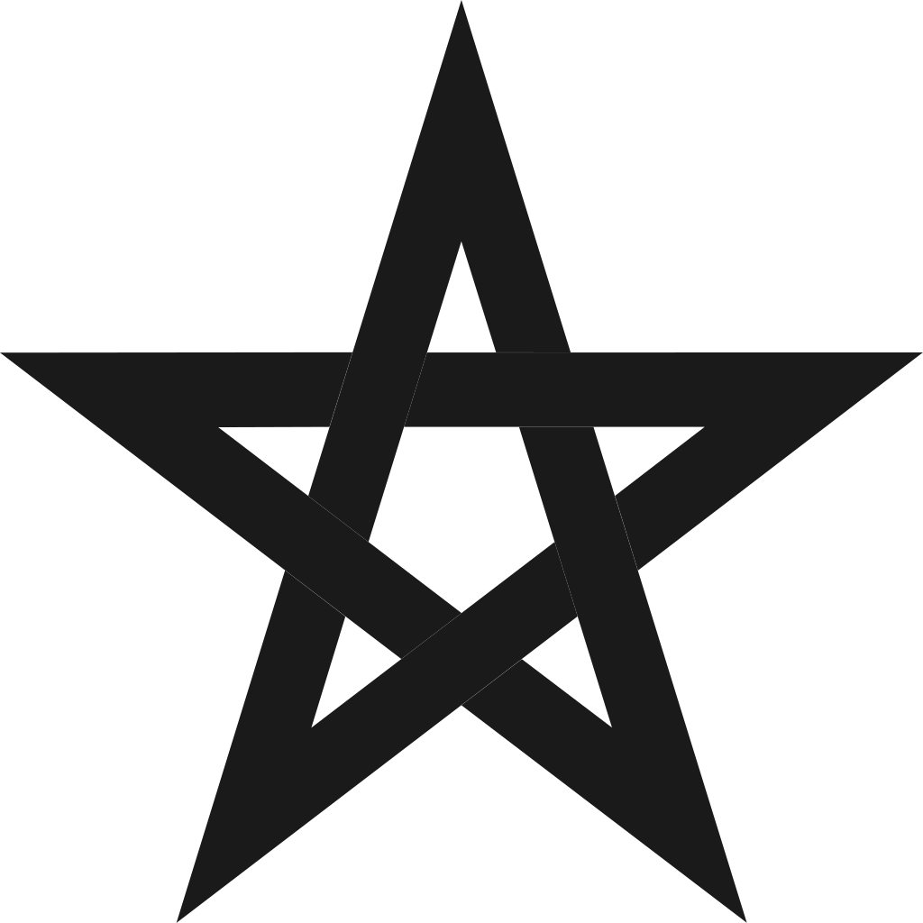 file black pentagram transparent png #35529