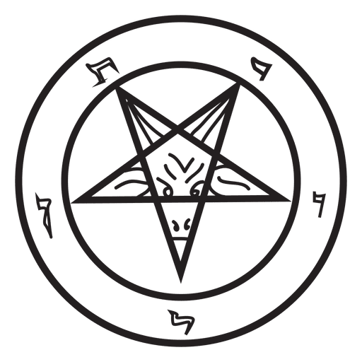inverted pentagram demon transparent png svg vector #35531