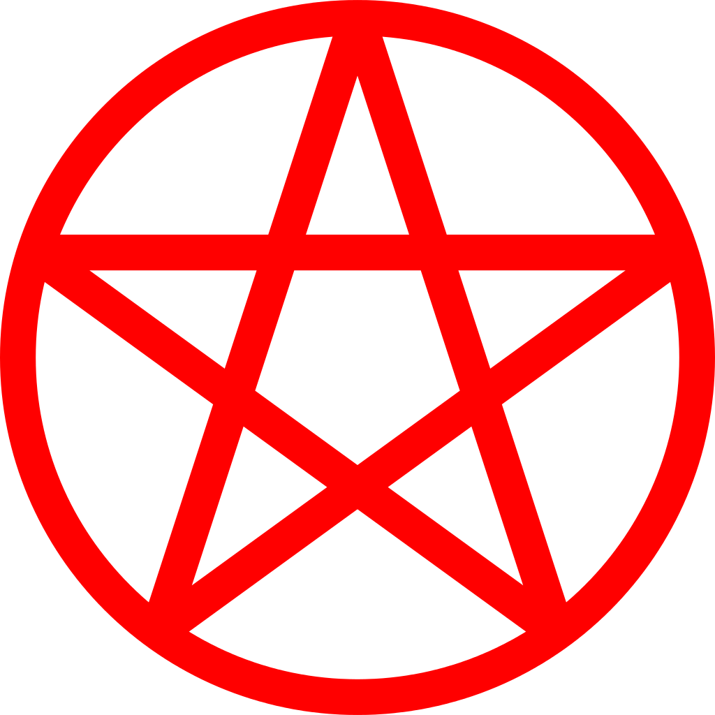 pentagram file pentacle red svg wikipedia #35521