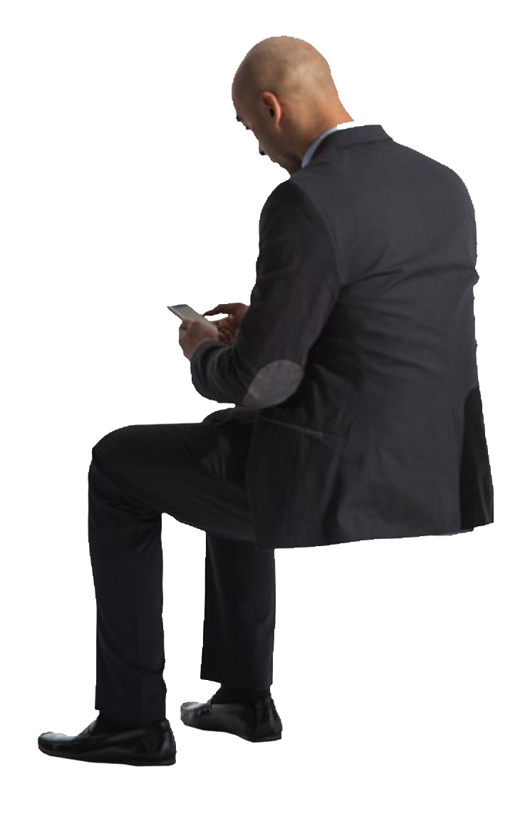 person sitting png silhouette