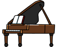 image grand piano scribblenauts wiki #24446