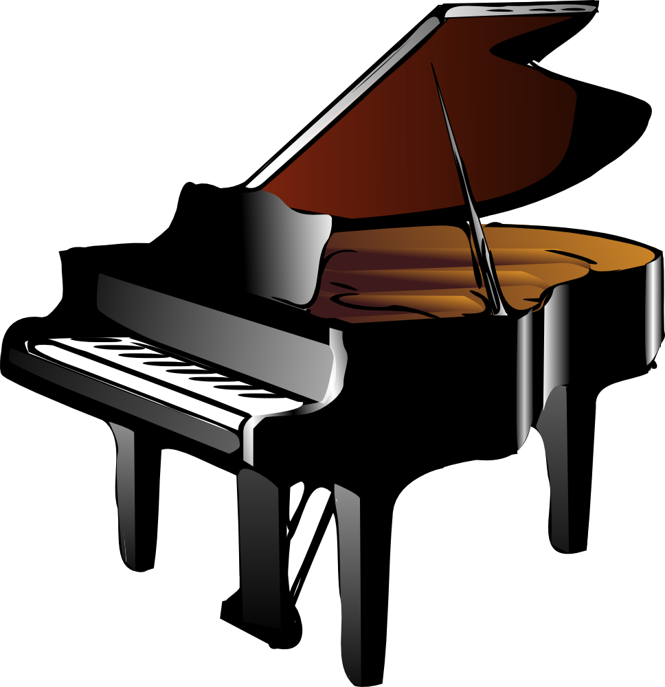 onlinelabels clip art piano #24427