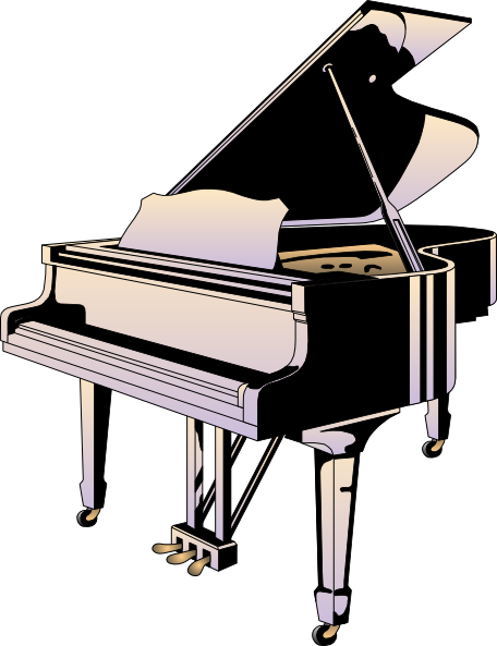 piano clip art clkerm vector clip art online #24370