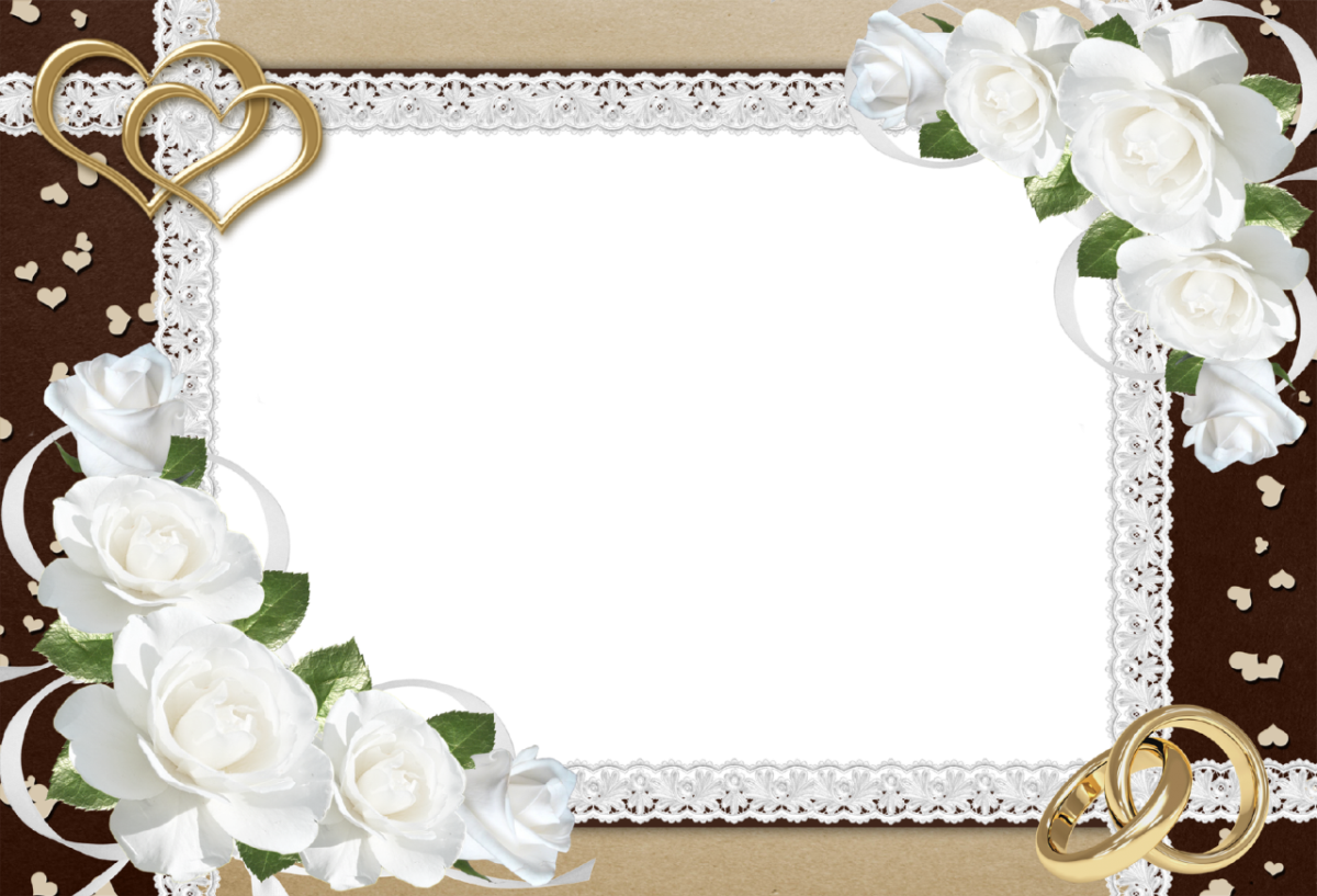 picture frame design, white flowers, rings for pictures #39663