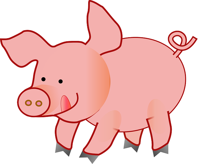 pig cute tongue vector graphic pixabay #23500