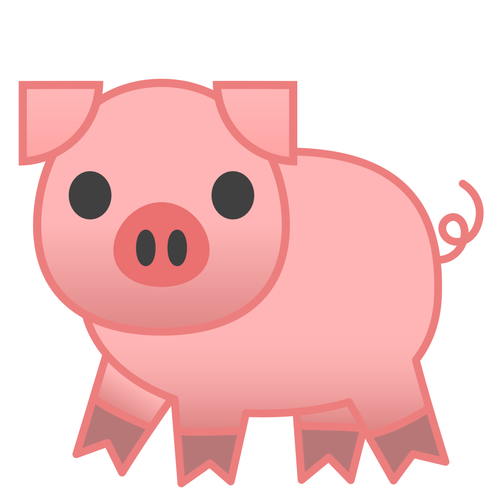 pig icon noto emoji animals nature iconset google #23489