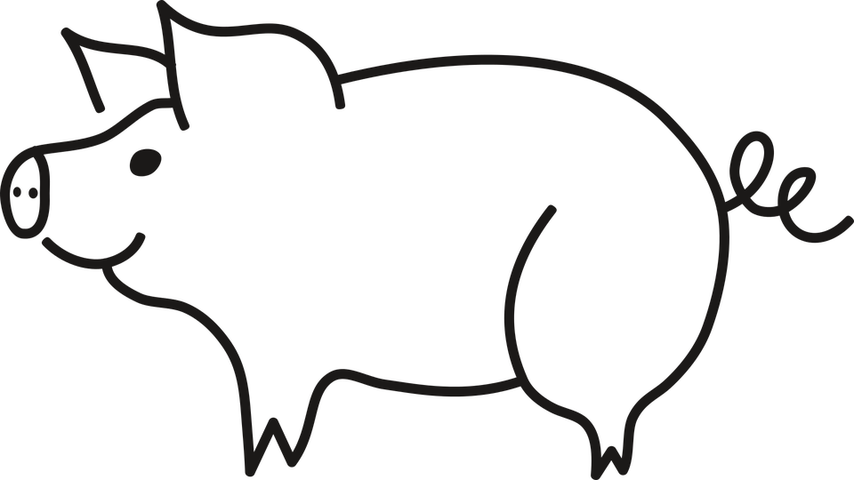 pig piglet background vector graphic pixabay #23487