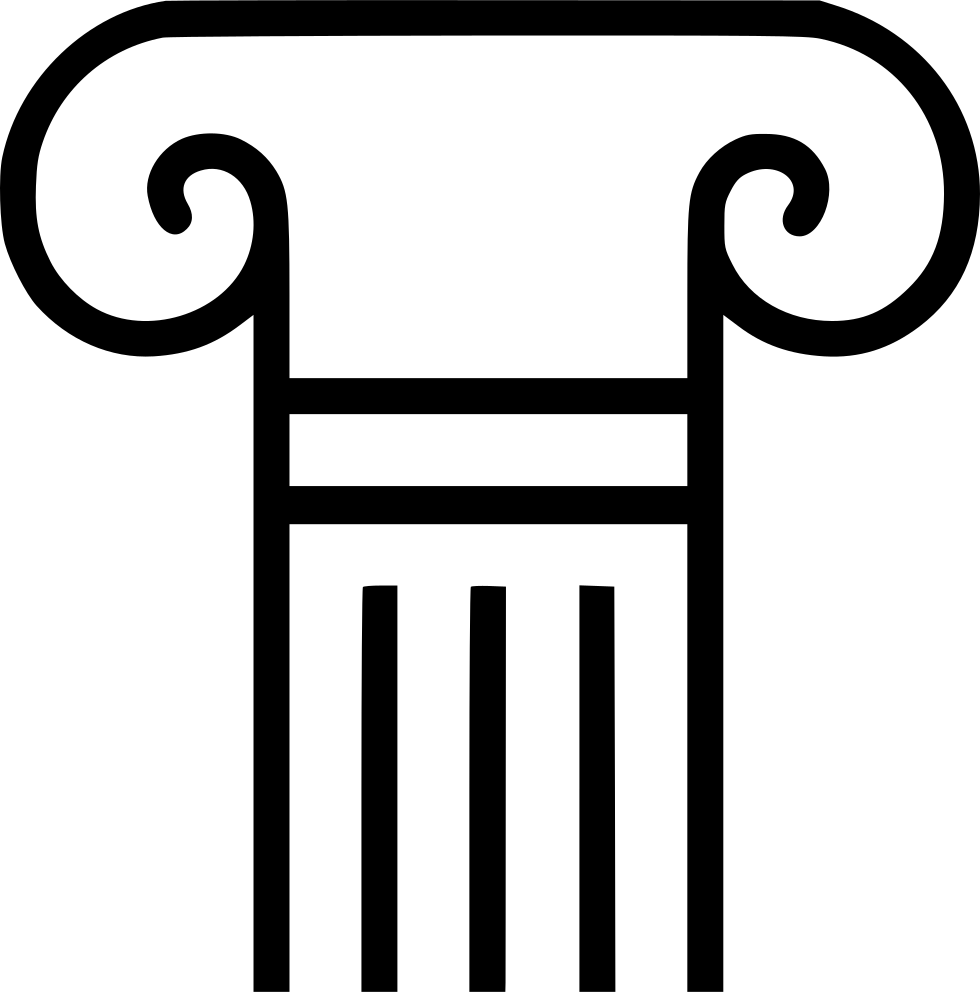 pillar icon image and royalty vector #37385