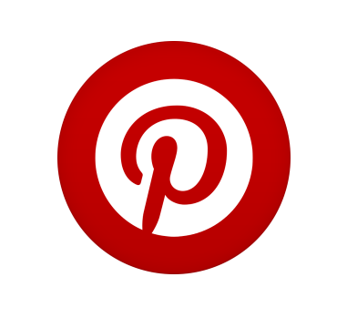 pinterest logo circle P in Red png
