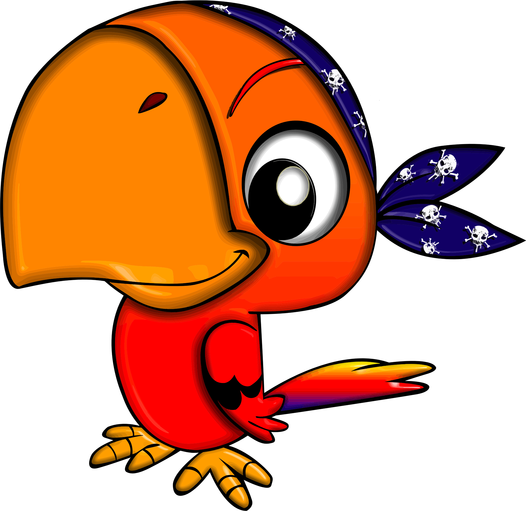 clipart pirate parrot #29741