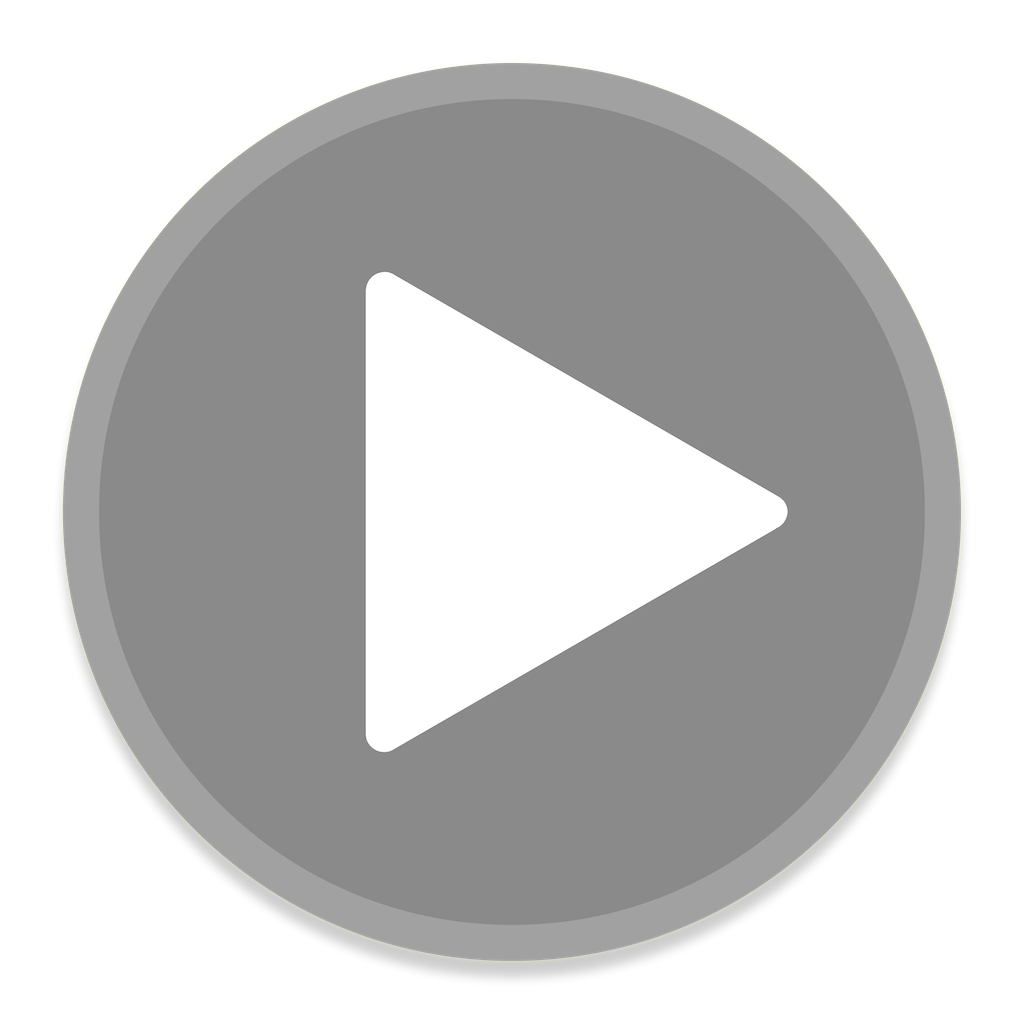 play button, play grey button transparent png stickpng #28268