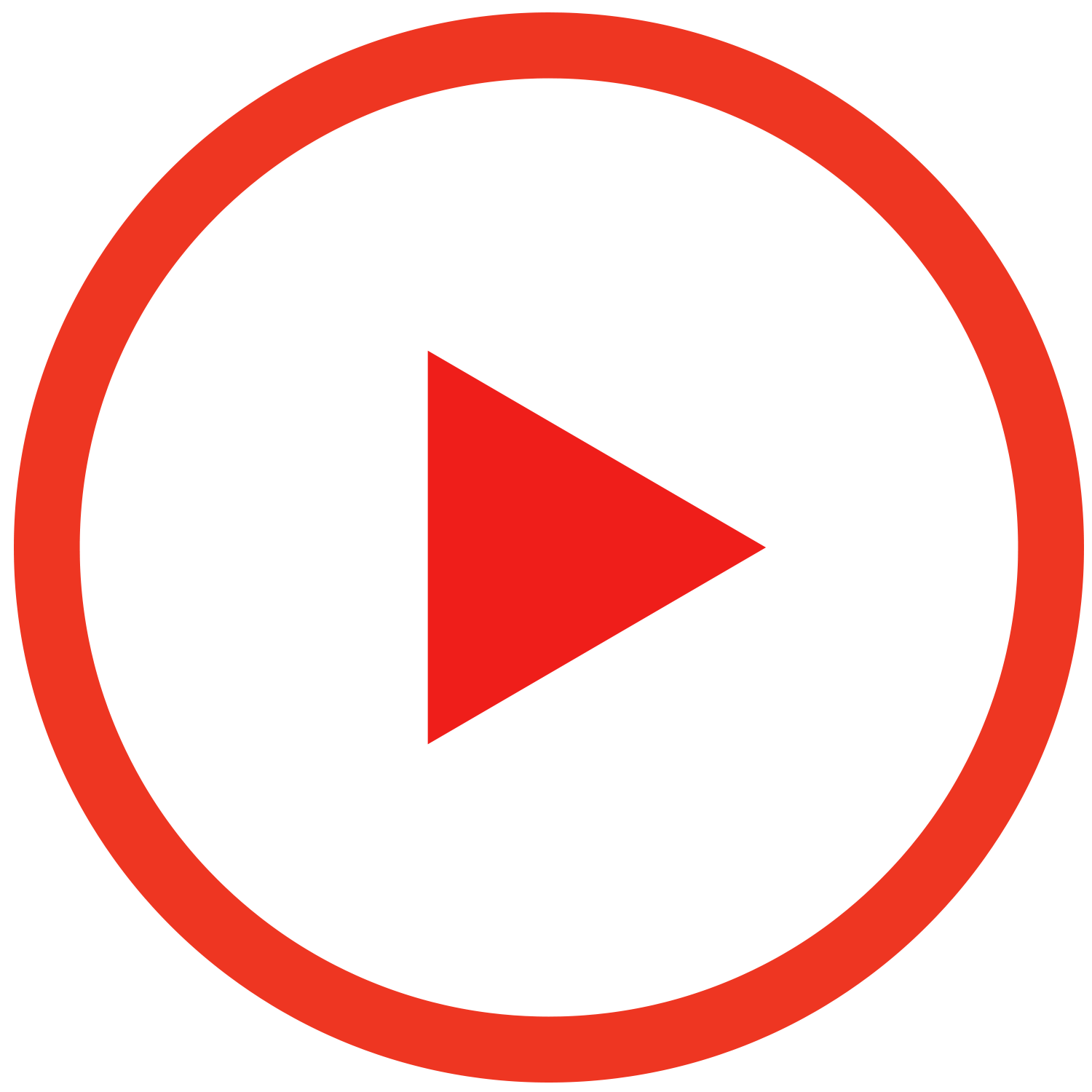 play button, play red outline button transparent png stickpng #28256