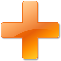 plus orange icon vista base software icons #23548