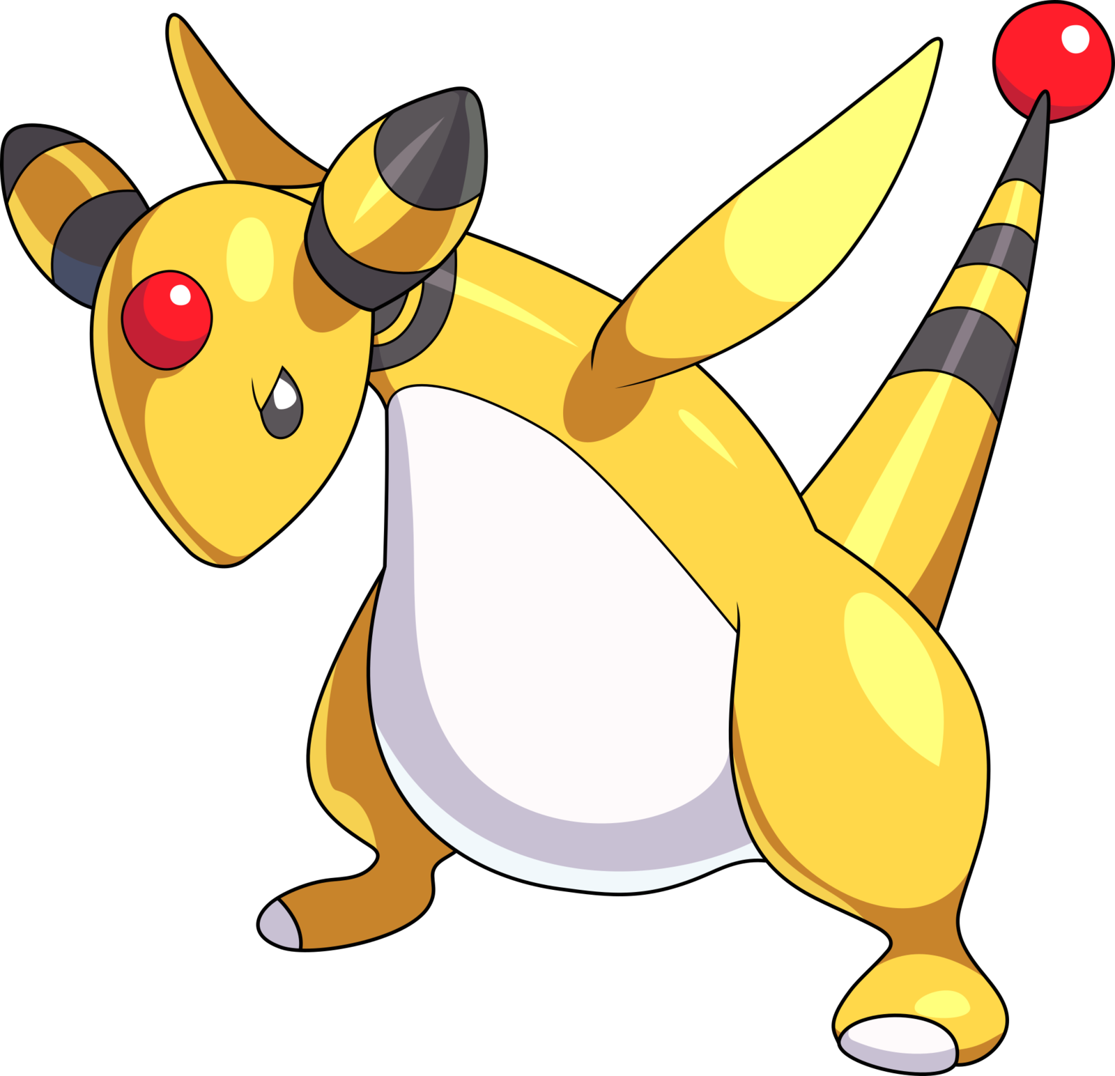 ampharos vector pokemon vector art deviantart #10497