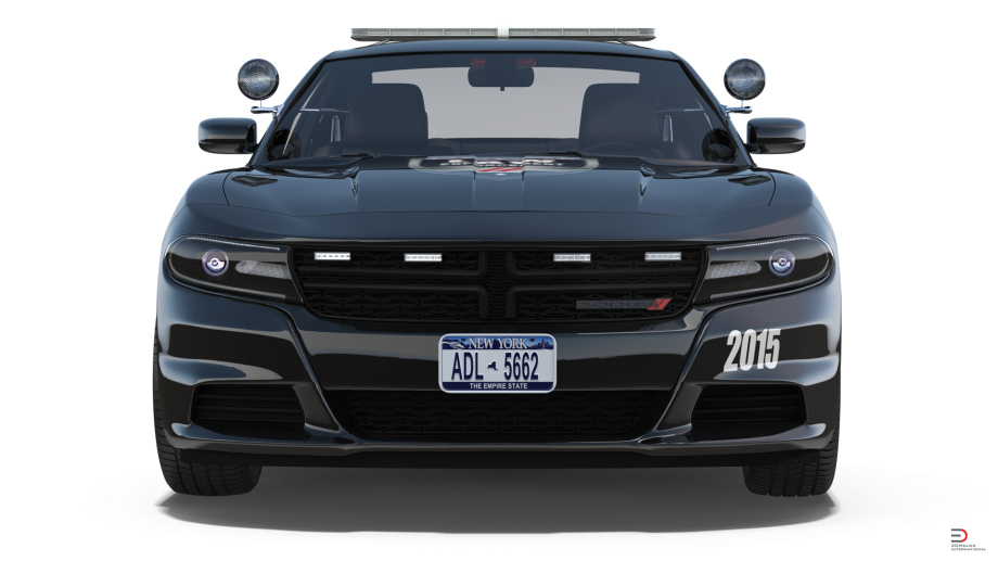 dodge charger police car rigged model cgstudio #24024