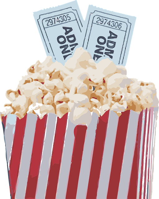 vector graphic popcorn movie pop corn snack #16700