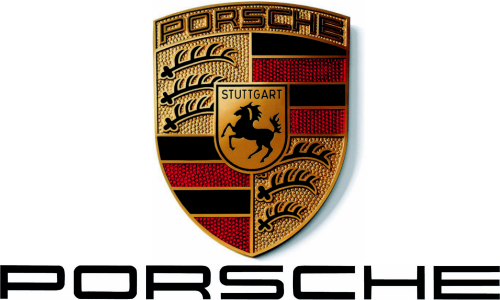 porsche with black text transparent logo #785