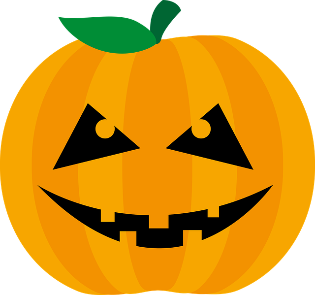 Pumpkin Face, vector graphic pumpkin halloween orange #20021