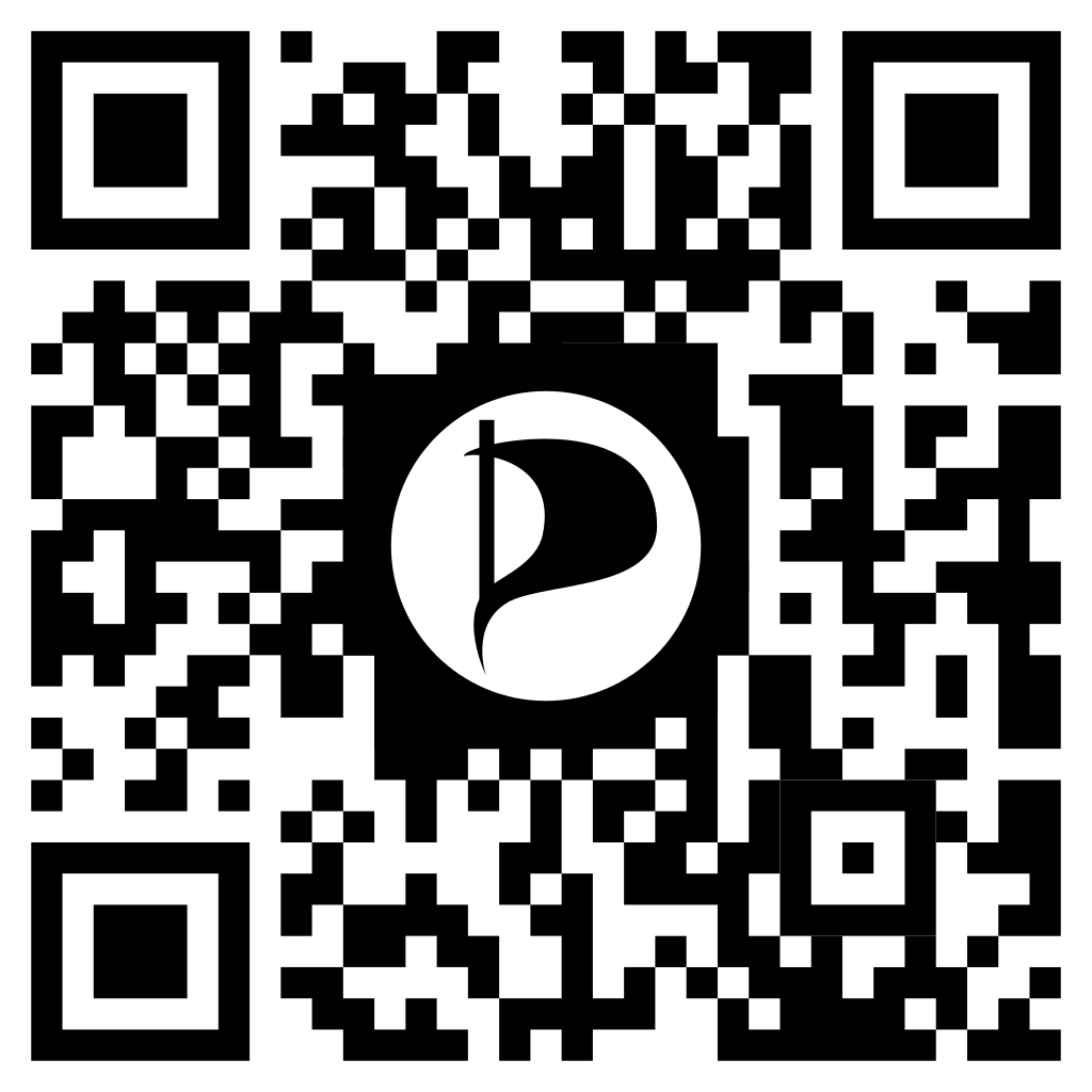 qr pirate party code Transparent PNG logo #21366