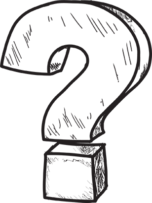 Question Mark Sketch White On Black Background Stock Vector | Royalty-Free  | FreeImages