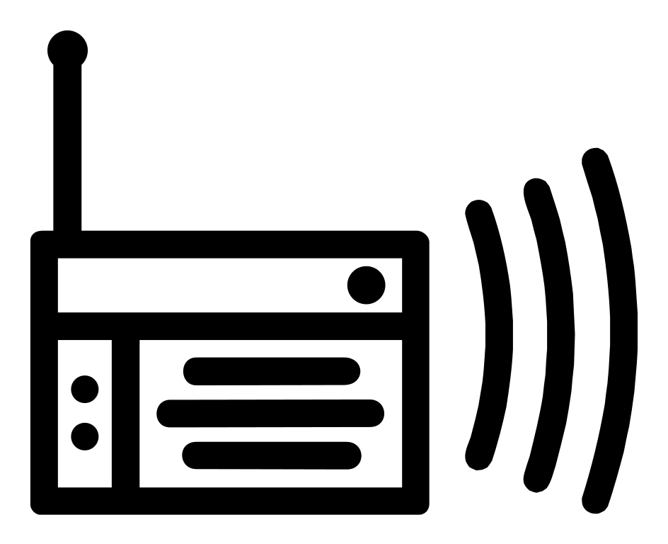black sound radio Transparent icon PNG #21243