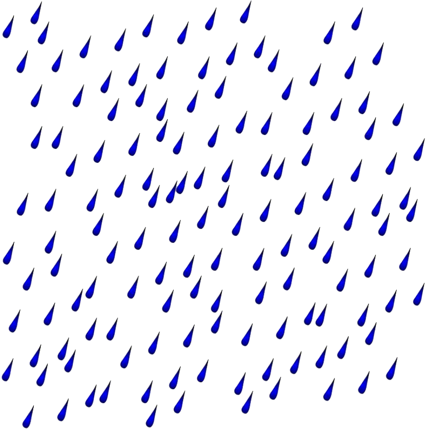blue raindrops transparent download