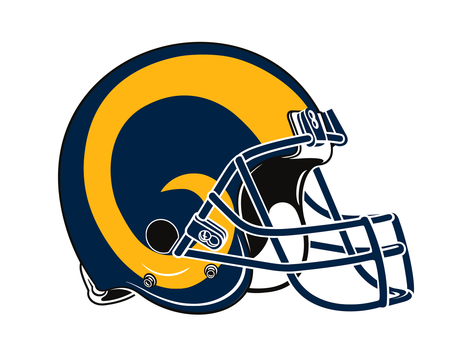 los angeles rams primary sports logo png #40474