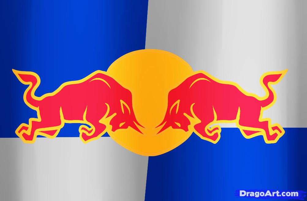 how to draw red bull, step by step, symbols red bull png logo #2832