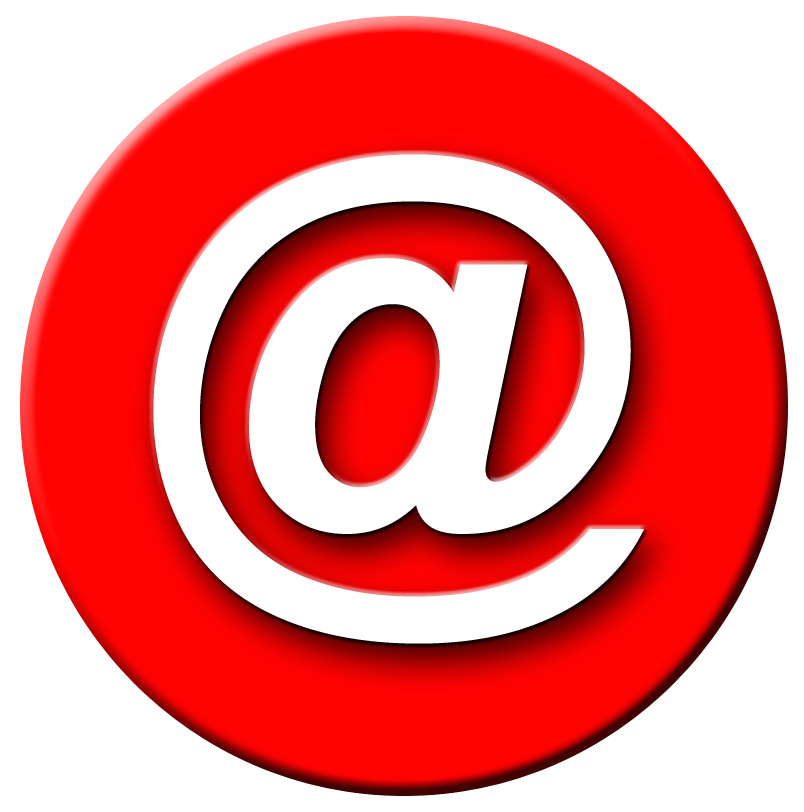 red, email, mail logo png #1106