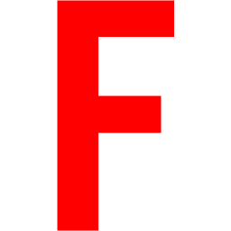 Red letter f logo icon #1567