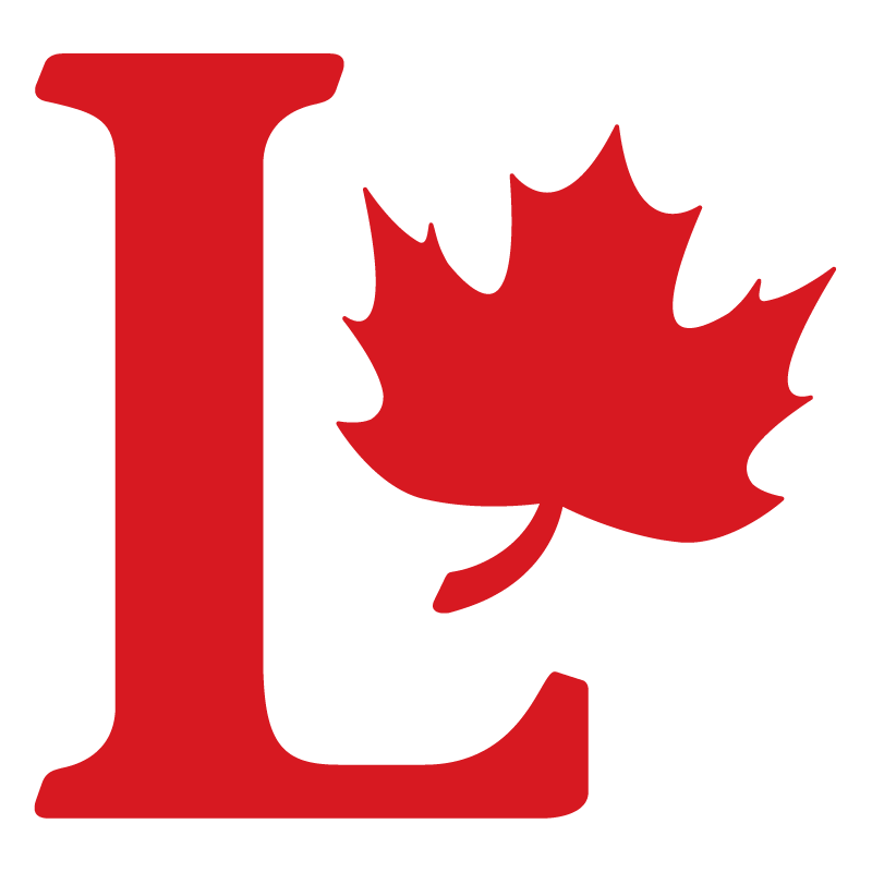 red L with leaf logo png #1135