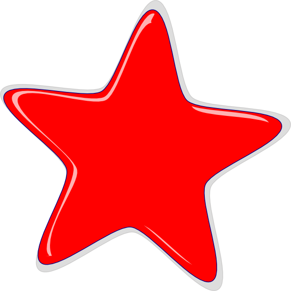 red star clip art clkerm vector clip art online #19109