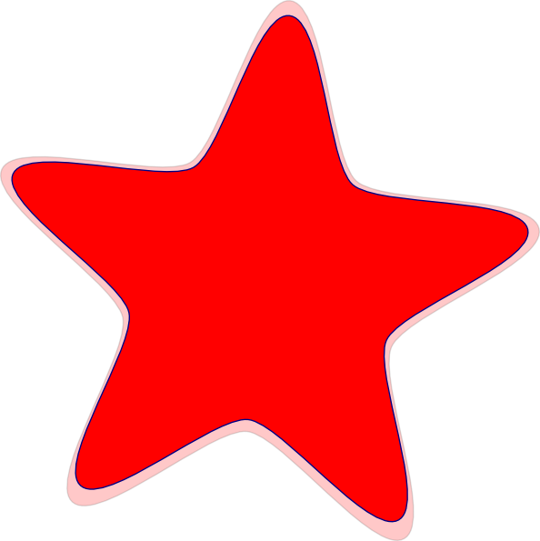 red star clip art clkerm vector clip art online #19114