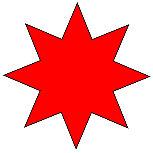 red star, file eight rayed star red svg wikipedia #19047