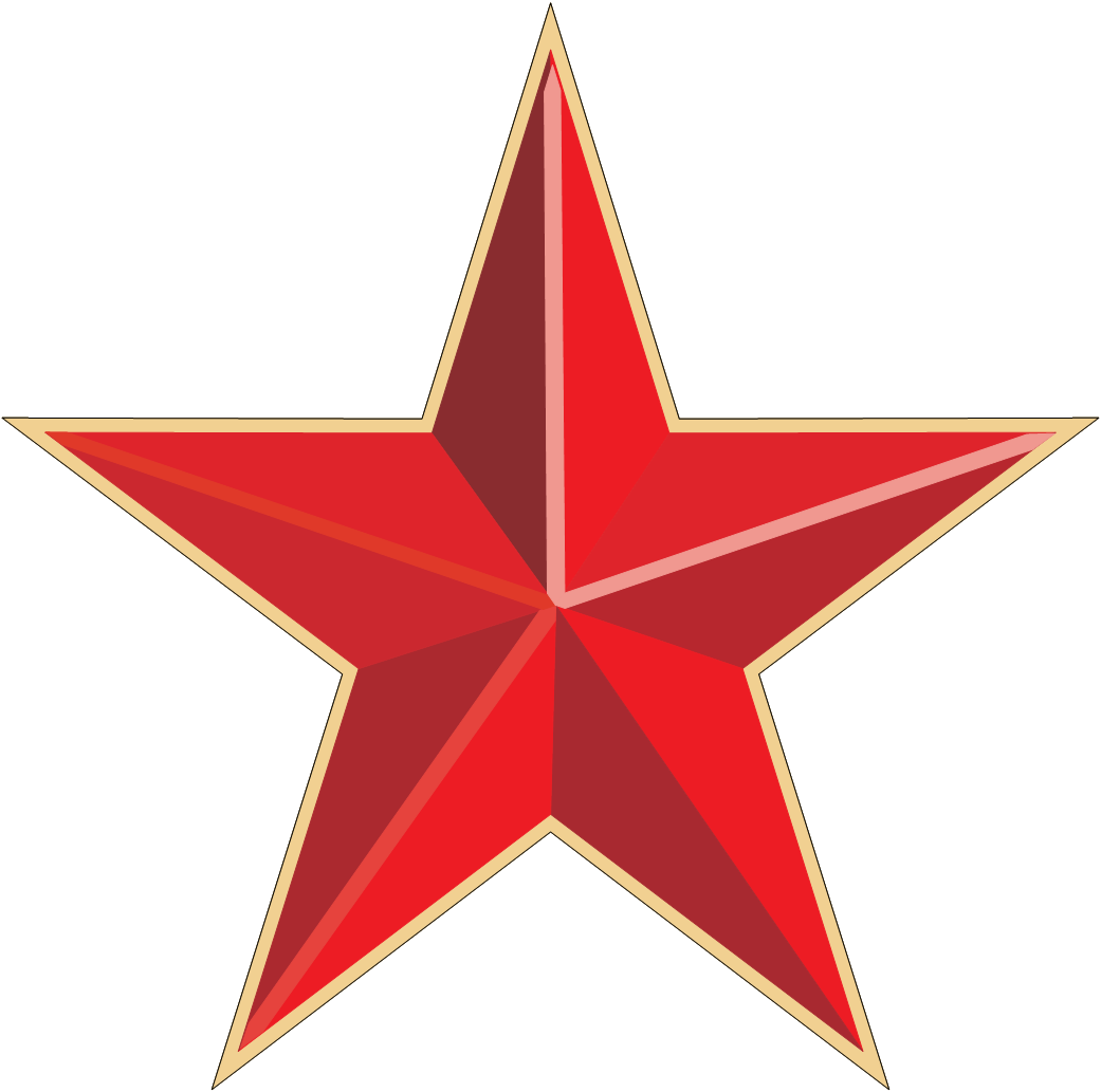 red star png image #19128