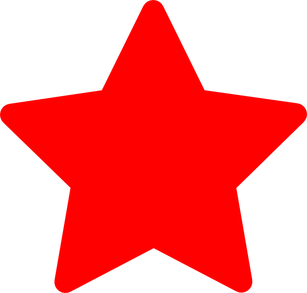 red star, star red clip art clkerm vector clip art online #19049