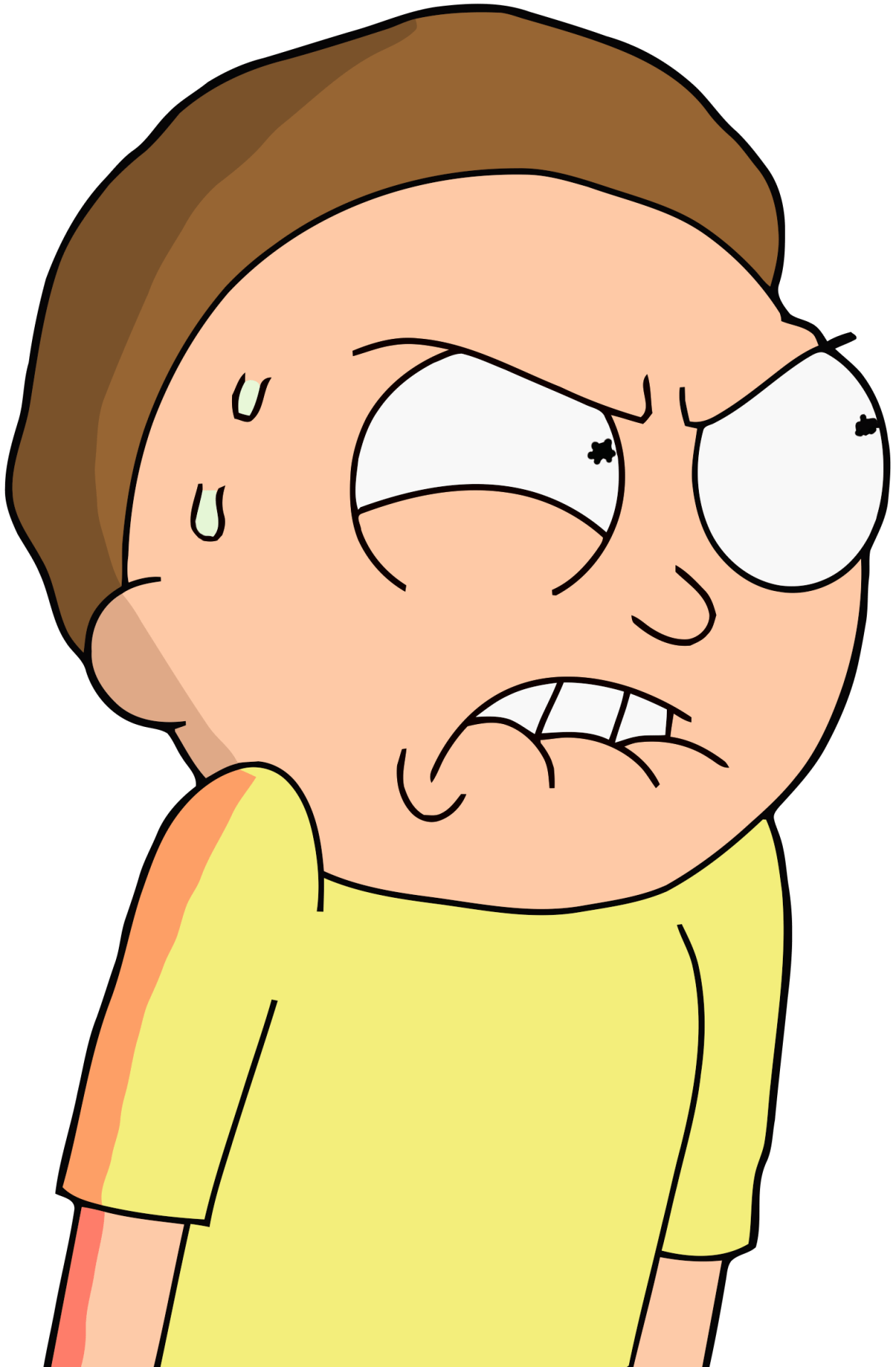 rick and morty, morty close transparent png stickpng 30970