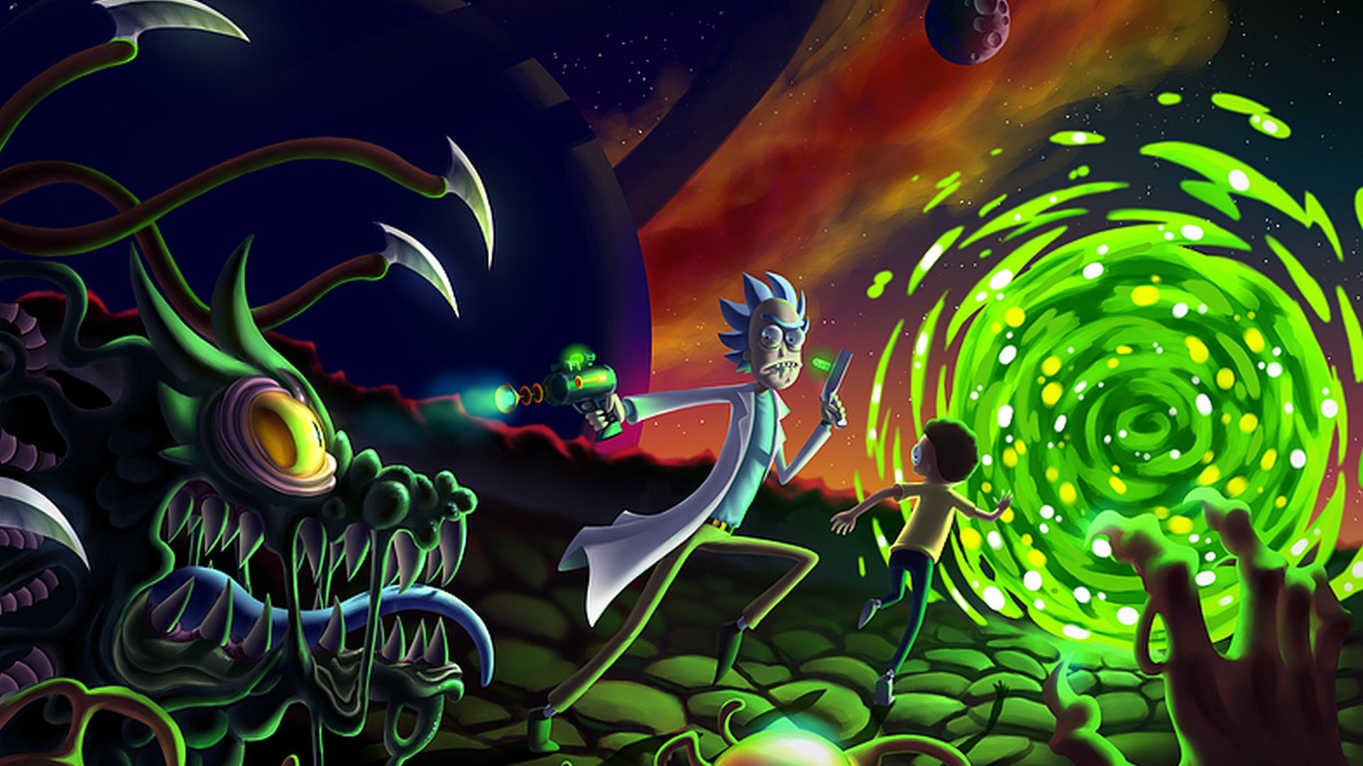 rick and morty background rick and morty wallpapers top rick and #33912